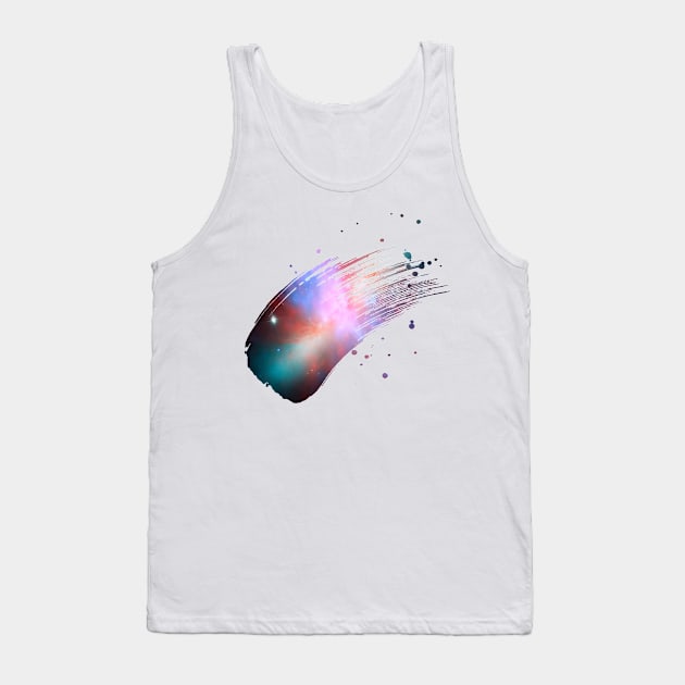 Paint brush stroke galaxy whoosh Tank Top by Blacklinesw9